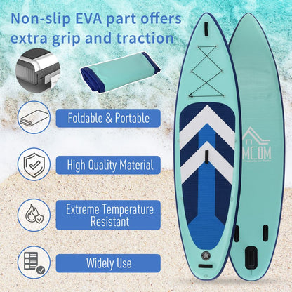 HomCom 10.5ft Inflatable Stand Up Paddle Board - Seat Included