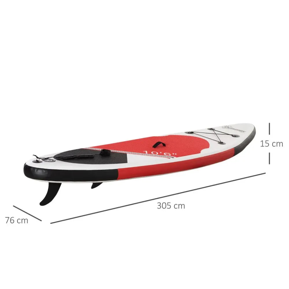 10Ft Inflatable Stand Up Board - Non-Slip Deck
